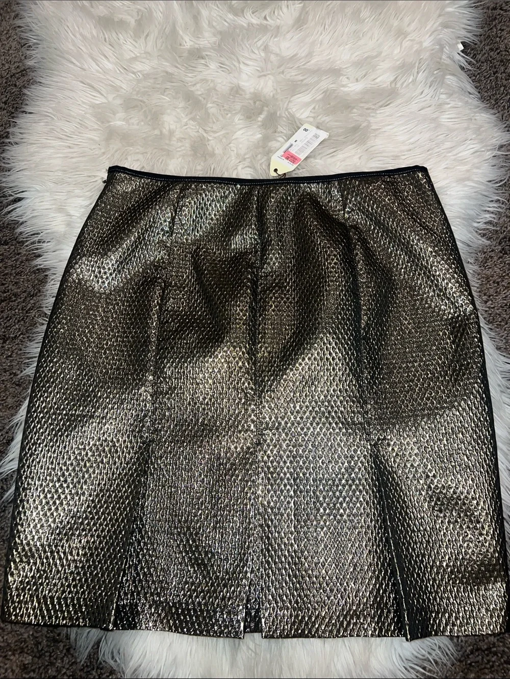 Metallic Black Sheen Women’s Skirt
